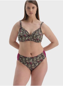 Buy Printed High Leg Bikini Bottom in UAE