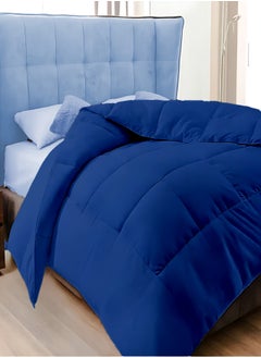 Buy Duvet Comforter Cotton for King/Queen Size Mattress 150x200, 200x220, Color Blue in UAE