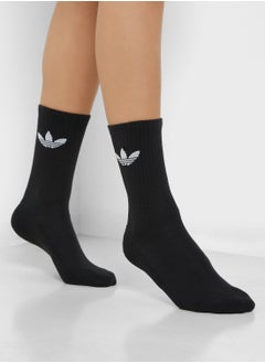 Buy 6 Pack Trefoil Crew Socks in UAE