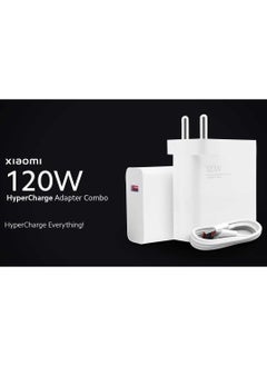 اشتري Xiaomi Fast Turbo Charger With 120W Quick Charge Type-C Data Cable For Xiaomi For Mi 11 Ultra 12 A3 MIX 4 Redmi Note 11 10 9S K40 K30 Pro في مصر