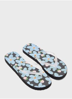 Buy Floral Print Flip Flop in UAE