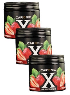 اشتري Car Air Freshener Gel Natural Essential Oils Scent Strawberry في الامارات