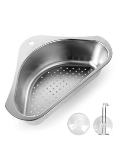 Buy Stainless Steel Sink Strainer Basket Triangle Sink,Triangle Sink Drainer Basket for Sink Food Strainer or Storage Rack in UAE