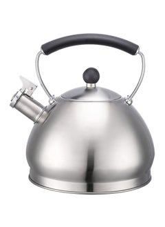 Buy Durable High Quality Stainless Steel Whistling Kettle Silver and Black 2.7 L PK-W032 in Saudi Arabia