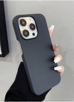 Buy Iphone Carbon Fiber Case Cover For Iphone 12 Pro Anti-Slip And Elegant Design in Saudi Arabia