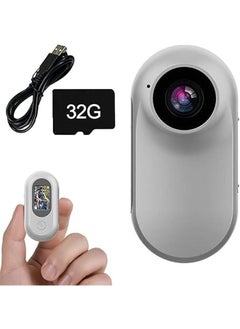 اشتري Thumb Action Camera, 1080p Mini High Transparency Action Camera with Screen, HD 1080p Thumb Action Camera, Outdoor Waterproof Action Camera في السعودية