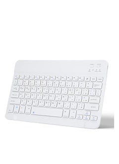 اشتري Ultra Slim Wireless Rechargeable Keyboard for iPad, iPhone, Android, Windows, and Tablets Compact and Portable Design في الامارات