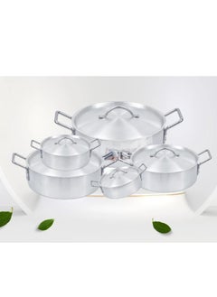 Buy Aluminum pot set consisting of 5 pots with two handles made in Pakistan very heavy in Saudi Arabia