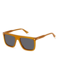 اشتري Men's Polarized Rectangular Shape Acetate Sunglasses PLD 4166/S/X GREY 46 - Lens Size: 46.1 Mm - Yellow في السعودية