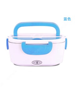 Buy Stainless Steel Electric Lunch Box Water-free Office Office Office Staff Heat Preservation Heating Car Electric Lunch Box with Plug-in Electric Lunch Box Blue in UAE