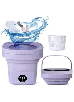 اشتري Portable Washing Machine 6L Mini Washing Machine with 3 Modes Timing Cleaning Portable Washer with Soft Spin And Draining For Socks Baby Clothes Towels and Small Items في الامارات