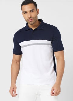 Buy Colourblock Polo Shirt in UAE