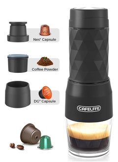 Buy New Manual Portable Espresso Machine For Coffee Brew And Milk Foamer 120ML Black in UAE