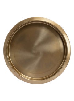 اشتري Tim Round Tray, Matte Gold - 14x11 cm في الامارات