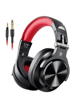 Buy A71 Wired Over-Ear Stereo Sound Headset Black Red in UAE