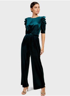 Buy Tie Detail High Waist Jumpsuit in UAE