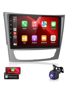 اشتري Android Car Stereo for Mercedes Benz E-Class W211 E200 CLS 2002 To 2010 2GB RAM 32GB ROM Mirror-Link Wi-Fi BT, GPS Nav, 9 Inch Support Apple Carplay, IPS Touch Screen with AHD Backup Camera في الامارات