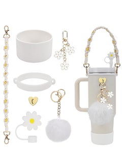 Buy Stanley Cup 40oz & 30oz Accessories（Not include Cups）Handle Strap Siliocne Cup Boot Straw Cover Charms in Egypt