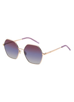 اشتري Women's UV Protection Round Sunglasses - Boss 1589/S Gold Millimeter - Lens Size: 57 Mm في السعودية