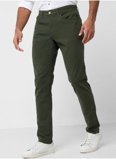 Buy Thomas Scott Men Smart Slim Fit Easy Wash Chinos Trousers in Saudi Arabia