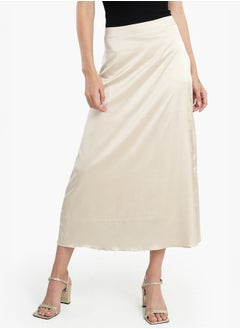 اشتري Light Beige Satin Skirt في مصر