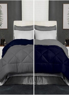 Buy Snooze,Winter quilt double face, 220*235 cm, Gray &Dark Blue in Egypt