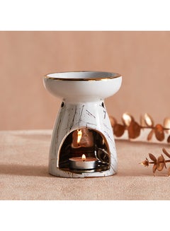 Buy Zest Marbling Ceramic Oil Burner 9 x 12 x 9 cm in UAE