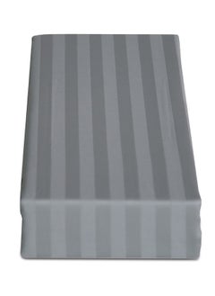 Buy Cannon Bed Sheet King 1Pc Stripe Light Grey C in UAE