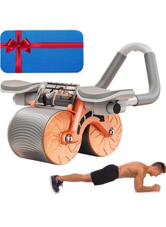 اشتري Automatic Rebound Abdominal Wheel - Free Gift Kneel Pad, Roller Wheel with Counter, Abdominal Wheel Roller with Kneel Pad, Elbow Support Abdominal Wheel with Mobile Phone Holder في السعودية