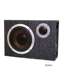 اشتري Car Subwoofer Retrofit with Card Slot  MX8 Car Audio 12V Felt Square Heavy Bass Amplifier Speaker في الامارات