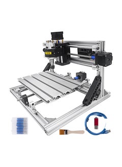 اشتري VEVOR 2418 CNC Engraving Machine Milling Cutter 3 Axis CNC Router Machine 500 mW Milling Machine CNC 240 x 180 x 40 mm Engraving Machine Kit في الامارات