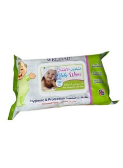 Buy Gentle daily wipes with aloe vera, vitamin E and chamomile flower  108 Wipes new born in Saudi Arabia