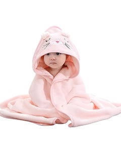 Buy Baby Bath Blanket Hooded Baby Towel Large Baby Bath Towel Absorbent Soft Baby Bath Blanket Cute Cartoon Animal Baby Towel for Boy Girl Baby Towel Length 80 cm Width 80 cm in Saudi Arabia