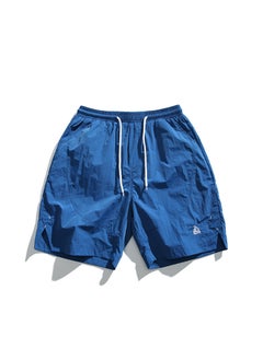 Buy Japanese Drawstring Quick-Dry Shorts Men Casual Embroidered Aqua in Saudi Arabia