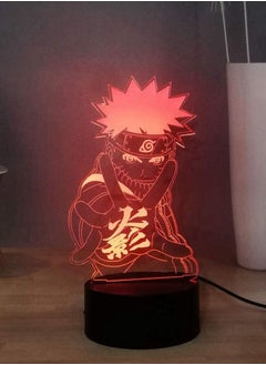 اشتري مصباح ليلي LED ثلاثي الأبعاد من Naruto Anime ، مصباح مكتبي يعمل باللمس USB ، 7 ألوان مصباح مكتب ليلي لغرفة النوم ، مصباح USB للتحكم عن بعد لديكور المنزل ، مصباح هدية عيد ميلاد الطفل في الامارات