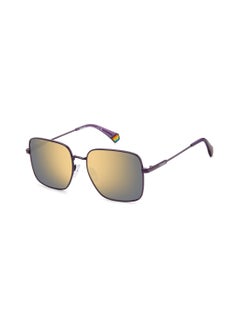 Buy Women's Polarized Square Sunglasses - Pld 6194/S/X Violet Millimeter - Lens Size: 56 Mm in Saudi Arabia