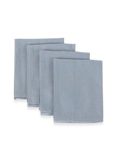 Buy Helene Table Napkin, Light Grey - 40x40 cm, Set of 4 in UAE