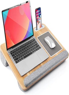 Buy Loryergo Portable Laptop Desk Tray with Phone & Tablet Holder Fits up to 15.6 inch  36.8D x 54.6W x 12.5H centimeters in UAE