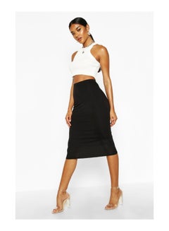 Buy Basic Jersey Midi Skirt in UAE