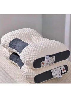 اشتري Cervical Orthopedic Neck Pillow To Help Sleep And Protect The Pillow Neck Household Soybean Fiber 3D SPA Massage Pillow Core في الامارات