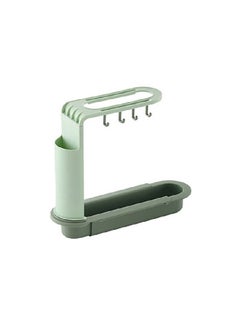 Buy Sink Telescopic Storage Drain Rack Stretchable Convenient Sponge Holders 34.5x21.5x29cm in UAE