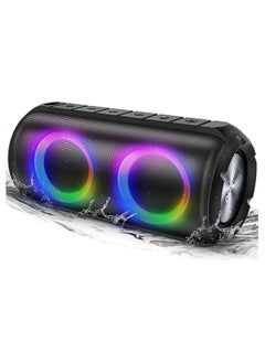 Buy Speakers Bluetooth Wireless with 24W Stereo Sound, RGB Lights 24H Playtime in Saudi Arabia