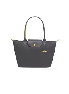 Buy Longchamp women's classic fashion Multi functional Medium travel bag dumpling bag handbag shopping bag long handle shoulder bag Gun Grey in UAE