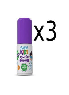 Buy Superkids Roll On Deodorant safe for kids Fragrance Free 30 ml - 3 pcs in Egypt