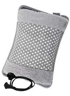 اشتري Heating Bag water Bags for Pain Relief Pad Heat Pouch Hot Water Bottle Bag Electric Hot Water Bag Heating Pad with Gel Velvet  Grey في السعودية