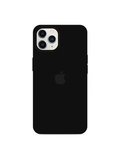 Buy Silicone Cover Case for iphone 12/12 Pro Black in UAE