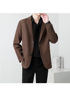 Buy Trendy Slim Fit Blazer for Men Fall SpringBrown Brown in UAE