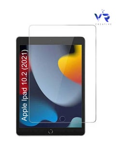 Buy Tempered Glass Screen Protector for Apple iPad (2021) 9th Generation 10.2 inch Clear in UAE