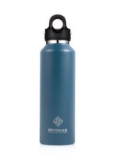 Buy REVOMAX Threadless Vacuum Insulated Water Bottle with Twist Free Lid,Travel Insulated Thermo Flask,Iced Coffee Tumbler,Coffee Ice Cup, Keeps Hot and Cold Jewelry Blue. 20oz/592ml. in UAE