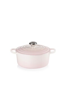 اشتري Le Creuset Signature Shell Pink Cast Iron 24cm Round Casserole في السعودية